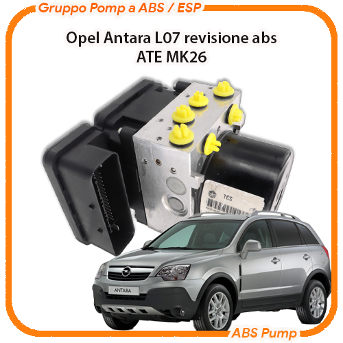 ABS Opel Antara L07 Ate MK26 revisione Modulo gruppo pompa abs ABS Opel Antara L07 Ate MK26 revisione Modulo gruppo pompa abs